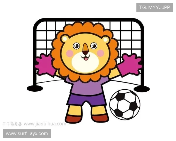 足球动物球星卡通画大集合精彩呈现萌趣与激情的完美结合